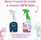 Eco Strong Cat Stain And Odor Remover | Enzyme Urine Odor Neutralizer - Stain Remover for Carpet, Litter Boxes, Bedding, and Laundry [Citrus Scent, 32 oz. Spray]