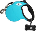 13 ft Retractable Dog Leash for Large Dogs up to 26 lbs,Tangle-Free Nylon Tape,Blue S