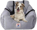 BLOBLO Dog Car Seat Pet Booster Seat Pet Travel Safety Dog Bed for Car with Storage Pocket