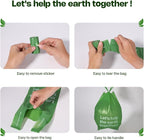 Deo Doo Dog Poop Bags with Handles, 40 Rolls 480 Counts, Large Size | Leak Proof and Extra Thick Pet Waste Bags Refill Rolls for Walking Medium Large Dogs Cats Litter Unscented