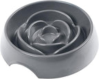 Messy Mutts Interactive Slow Feeder Dog Bowl, 3 Cup | Round Slow Feeder Dog Bowl With Raised Maze Pattern For Wet Or Dry Food, Holds Up To 3 Cups