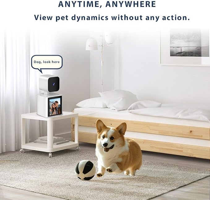 Two-Way Video Camera,Pet Dog Camera 1080P Dome Camera CS10 | Security Camera Indoor，Monitor for Elderly/Baby/Nanny/Pet/Dog with app, Pan/Tilt WiFi Cameras, Night Vision,