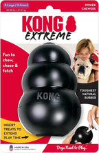 KONG Extreme Dog Toy - Fetch & Chew Toy - Treat-Filling Capabilities & Erratic Bounce for Extended Play Time Most Durable Natural Rubber Material - for Power Chewers - for X-Large Dogs