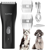 Dog Grooming Kit Clipper for Thick Coat | Low Noise, Cordless Cat Hair Trimmer, Rechargeable Shaver Pet Grooming Tools