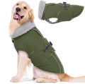 Lelepet Dog Coats for Large Dogs Waterproof Dog Jacket with Adjustable Fit | Windproof Cold Weather Coats with Adjustable Buckle & Leash Hole Reflective Winter Jackets for Extra Large Dogs, XXXL