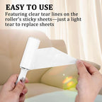 36 Pcs Mini Lint Roller Travel Size for Pet Hair Extra Sticky and Clothes | Travel Lint Rollers Disposable Sheets Remove Dog/Cat Hair for Home Car Travel Use