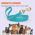 Viper Biothane K9 Working Dog Leash Waterproof Lead for Tracking Training Schutzhund Odor-Proof Long Line with Solid Brass Snap for Puppy Medium and Large Dogs 6ft, Sky Blue