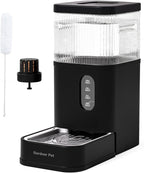 Gardner Pet 2.9 Gallon Automatic Dog Water Bowl Dispenser 11L Gravity Water Feeder with Stainless Steel Bowl & Maifan Stone Filter, BPA-Free for for Cats and Dogs (Black, 2.9 Gallon)
