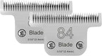 2PCS T84 Blade Dog Grooming Blades Compatible with Andis Dog Clipper | Dog Clipper Blades Compatible with Wahl KM-10 Series Clippers, Oster A5,Size-T-84 3/32-Inch Cut Length