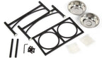 Elevated Dog Bowls Raised Pet Feeder Cat Food Water Diner Stand Set | W/ 2 Removable Stainless Steel Bowls (2 Quarts/13.77" in Height) for Large Breed Dogs Easy to Clean