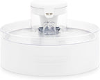 PetSafe Outlast Pumpless Dog Water Fountain, 128 oz, Dogs & Multiple Cats | Pumpless HydroSpin Design Cycles 128 Oz Water, Ion-x Carbon Filter Softens Water, Smart Sensors Slow Flow at Night