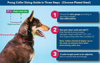Herm Sprenger Prong Collar for Dog Training with Easy Quick Release Buckle - German Made Dog Collar with Chrome Plated Steel 3.0mm Prongs for Large - Extra Large Dogs (20-25" Neck)
