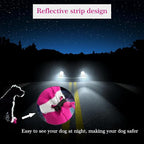 Dog Boots for Small Medium Large Dogs with Reflective Strap, Anti-Slip Dog Shoes for Hot Pavement, Dog Booties and Paw Protectors for Cat Pet Doggie Hiking Hardwood Indoor Outdoor (Pink 3)
