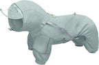 WOOFO Full-Coverage Dog Raincoat, Lightweight, Comfortable, Adjustable & Easy to Wear Dog Rain Jacket, Detachable Cap, Reflective Strip (Mint, ML)