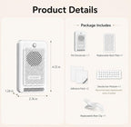 Cat Litter Deodorizer, Smart Odor Control for Cat Litter Box, Plant-based Cat Odor Eliminator, Rechargeable Pet Odor Eliminator with Plant-Based Oil, Safe & Quiet Air Freshener for Pet Homes