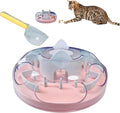 Interactive Cat Treat Puzzle Enrichment Toys, Light Pink | Cat Puzzle Feeder, Slow Feeder, Food Maze, Mental Stimulation Foraging Toys, for Indoor Cats and Kittens
