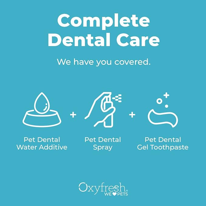 Oxyfresh Premium Tartar Control Dog and Cat Dental Spray – Freshens Breath | Fast Acting Dog & Cat Breath Freshener – Brushless Teeth Cleaning Oral Care – Helps Fight Plaque and Tartar –Baking Soda Free