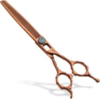 Thinning Shears for Dogs 58 Teeth 7.5'' Professional Blending Thinner Scissors for Dog Pet Sharp and Durable For Right Handed Groomers(7.5,Chocolate Thinner)