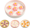 Ceramic Slow Feeder Cat Bowl, 6.3" Whisker Friendly Anti-Vomit, Blush | Shallow Cat Puzzle Feeder, Slow Eating 3x, Dry & Wet Food, Cute Flower-Shaped Maze, Microwave & Dishwasher Safe, 6.3" X 1.2"