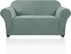 Stretch Loveseat Sofa Cover Slipcover Couch Cover for 2 Cushion Sofa Washable Sofa Cover for Pets Friendly Furniture Protector Covers with Non Slip Bottom(Loveseat, Sage)