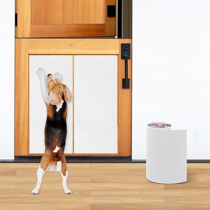 Pet Nail Self Adhesive Replacement Emery Paper,10in*13ft, White | Fits Most Dog Scratch Pad DIY on the Places Where Pets Like to Scratch Alternatives to Cat and Dog Nail Clippers