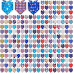 Geyoga 240 Pcs 4th of July Dog Bandanas Bulk Patriotic Pet Bandanas by Geyoga