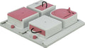 TRIXIE Cat Activity Poker Box Strategy Game – Interactive Puzzle Toy with 4 Modules – Treat Puzzle Feeder for Mental Stimulation & Slow Feeding – Pink/Gray, 12.2 x 12.2 x 2.5 in