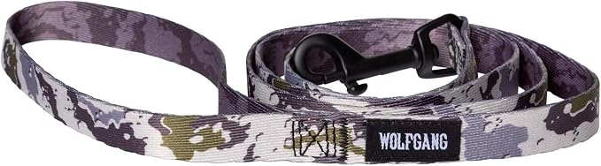 Wolfgang Heavy Duty Dog Leash, Pull-Tested for Walking & Training, Hideout Print, Small