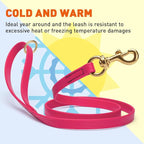 Viper Biothane K9 Working Dog Leash Waterproof Lead for Tracking Training Schutzhund Odor-Proof Long Line with Solid Brass Snap for Puppy Medium and Large Dogs 6ft, Passionfruit Pink