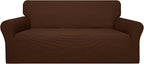 Easy-Going 100% Waterproof Couch Cover, 3 Cushion Oversized Sofa Cover | Leakproof Sofa Slipcover, Stretch Jacquard Furniture Protector Against Stain Spill from Kids, Pets, Dog, Coffee