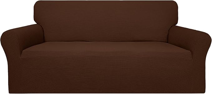 Easy-Going 100% Waterproof Couch Cover, 3 Cushion Oversized Sofa Cover | Leakproof Sofa Slipcover, Stretch Jacquard Furniture Protector Against Stain Spill from Kids, Pets, Dog, Coffee