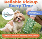 Best Pet Supplies GRS Poop Bags for Dogs - 150 Count, Green, | Scented, 50% Post-Consumer Recycled Plastic, Leak-proof, Easy-Tear perforations, Thick Bags, Fits Standard Holders