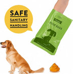 Dog Poop Bags Rolls with Dispenser– Keep Hands Clean 450 Count - Scented | Extra Thick Durable leakproof Resistant 9 x 13 Inch Refill Rolls Waste Bags for puppy Small Large doggy Cleanup Travel