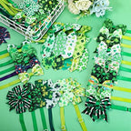 120 Pcs St. Patrick's Day Dog Bow Tie Collar Set Includes 60 Green Irish Bow Ties for Dogs Dog Grooming Bowtie 30 Dog Neckties 30 Large Bow Tie Collar Pet Holiday Accessories for Dog Cat (Shamrock) - Image 5