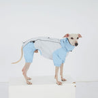 Dachshund Dog Raincoat with Legs, Waterproof Full Body Jacket, Hooded Outdoor Windbreaker for Small & Medium Dogs, Mini Dachshund Puppy Coat (Blue,S(9-13lbs))