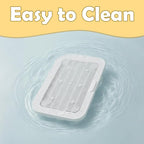 Cat Litter Mat Litter Box Mat with a Flip-top Lid,Extra Large Double-Layer Trapping Mats for Kitty,XL Cat Trapping Pad with Non-Slip Base,Durable,Waterproof,Washable,Easy to Clean (Grey)