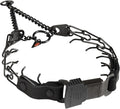 Herm Sprenger 2.25mm Prong Collar for Dog Training – Quick Release Clicklock & Swivel Ring - Dog Training Collar with Black Stainless Steel 2.25mm Prongs for Small Dogs (14-19" Neck)
