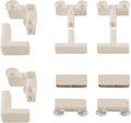 Khaki Buckles for Acrylic Dog Playpen Indoor | DIY Kit Expansion, Easy Assemble, Durable Replacement Parts for This Set Only, 4 Buckles & 4 Connectors & 4 T-Buckles