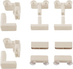 Khaki Buckles for Acrylic Dog Playpen Indoor | DIY Kit Expansion, Easy Assemble, Durable Replacement Parts for This Set Only, 4 Buckles & 4 Connectors & 4 T-Buckles