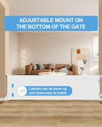 Veraste Retractable Baby Gate,Mesh Baby Extra Wide Gate,Extra Long Dog Gate,33" Tall,Large Extends up to 150" Wide,Child Safety Extra Large Gate for Doorways, Stairs, Indoor/Outdoor（White,33"x150"）