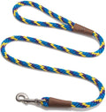 Mendota Pet Snap Leash - British-Style Braided Dog Lead, Made in The USA - Sunset, 1/2 in x 6 ft - for Large Breeds