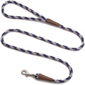Mendota Pet Snap Leash - British-Style Braided Dog Lead, Made in The USA - Amethyst, 3/8 in x 6 ft - for Small/Medium Breeds