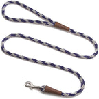 Mendota Pet Snap Leash - British-Style Braided Dog Lead, Made in The USA - Amethyst, 3/8 in x 6 ft - for Small/Medium Breeds