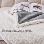 1 Pack 2 Dog Blankets for Small Dogs - 2 pcs Waterproof Dog Blanket Washable - Soft Sherpa Fleece Puppy Blanket for Kitten Doggy, Warm Cat Blankets for Indoor Cats, 25"X30", Grey