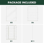 FXW AuraSpace Pro Acrylic & Wire Mesh Indoor Dog Playpen, 40" H, 10 Panels | Clear View, Heavy-duty Metal, Flexible Layouts, Easy Walk-Through, For Medium & Large Dogs, Patented