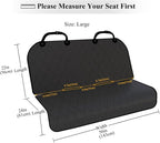 VIVAGLORY Dog Seat Cover Pet Seat Protector, Large, Black | Backseat Cover for Car Suv & Truck, Back Rear Backseat Bench Protector