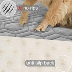 Tcksstex Waterproof and Anti-Slip Dog Bed Cover and Pet Blanket Sofa Pet Bed Mat ，car Incontinence Mattress Protectors Furniture Couch Cover for Most Cats Dogs, Pets（82x82- Light Grey）