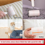 Lint Roller for Pet Hair Extra Sticky Portable Lint Rollers 210 Sheets Value Set 3 Rollers with 1 Handle 1 Cover Strong Adhesive Lint Remover for Clothes Furniture Carpet Dog & Cat Hair