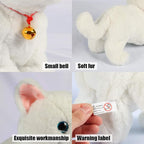 Smalody Interactive Robot Cat Sound Control Electronic Plush Toy White | Soft plush electronic cat pet responds to sound & movement. Safe interactive toy bringing realistic fun and joy to kids.