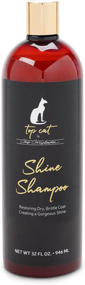Chris Christensen Top Cat Shine Shampoo for Cats, Groom Like a Professional, Restores Dry & Brittle Coat, Creates a Gorgeous Shine, Made in USA, 16 oz